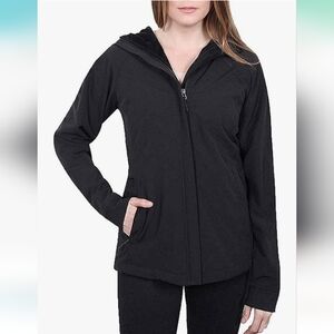 Kirkland Signature Womens Softshell Black Jacket Size XXL Like New Wind Resistan